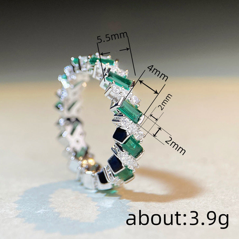 Women's Geometric Zircon Ring Fashion