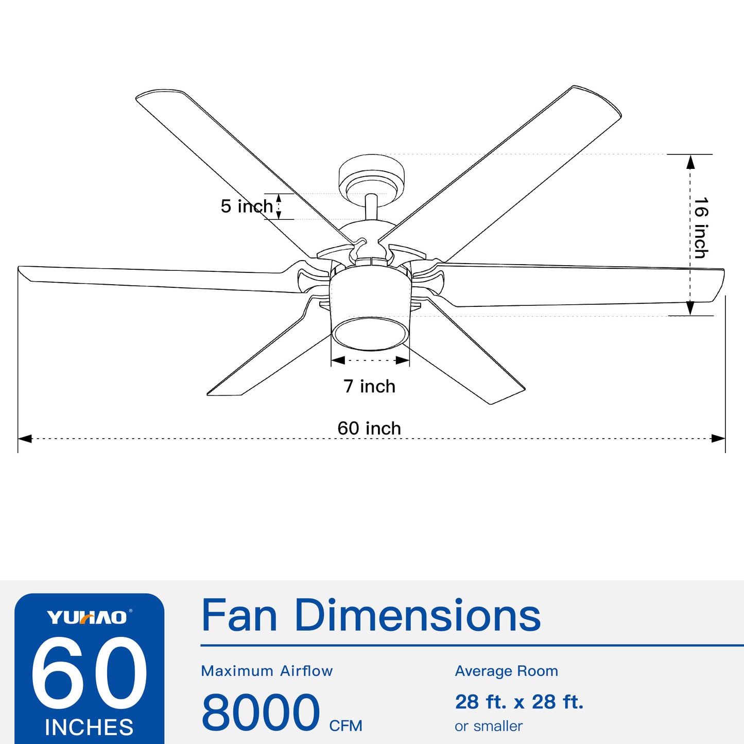 Plastics Ceiling Fan